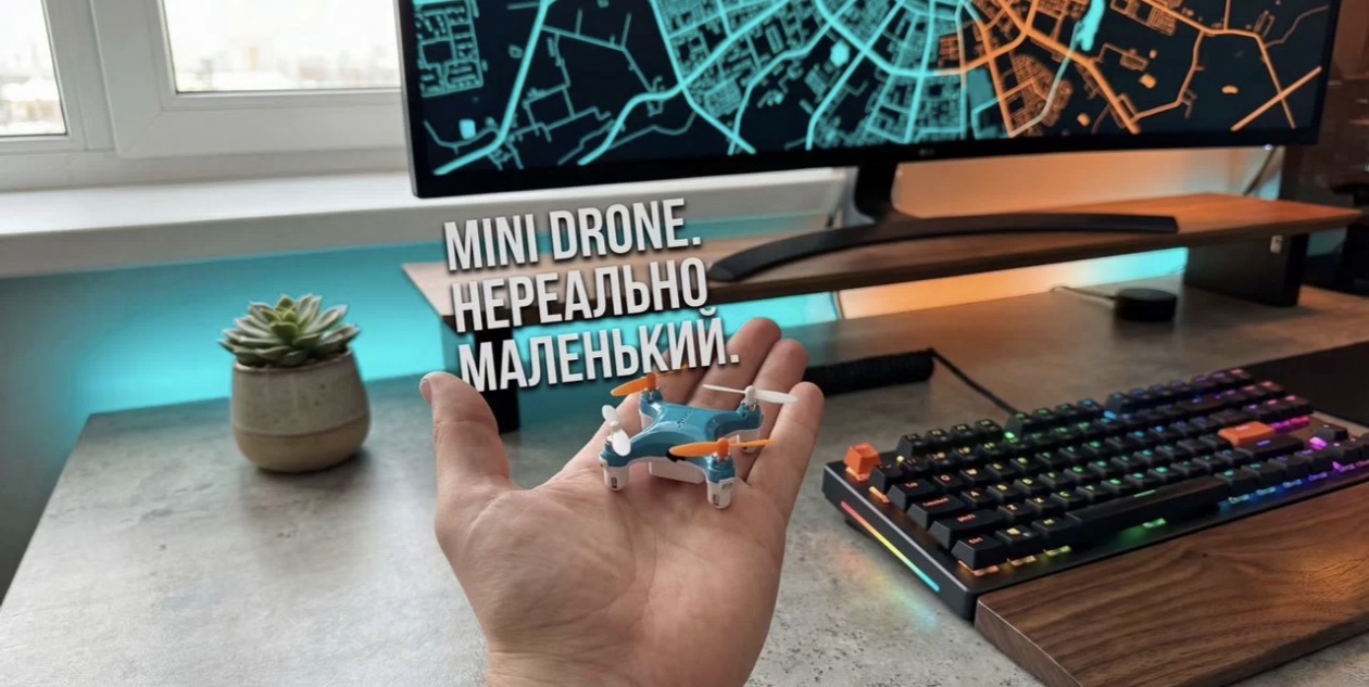 Мини квадрокоптер