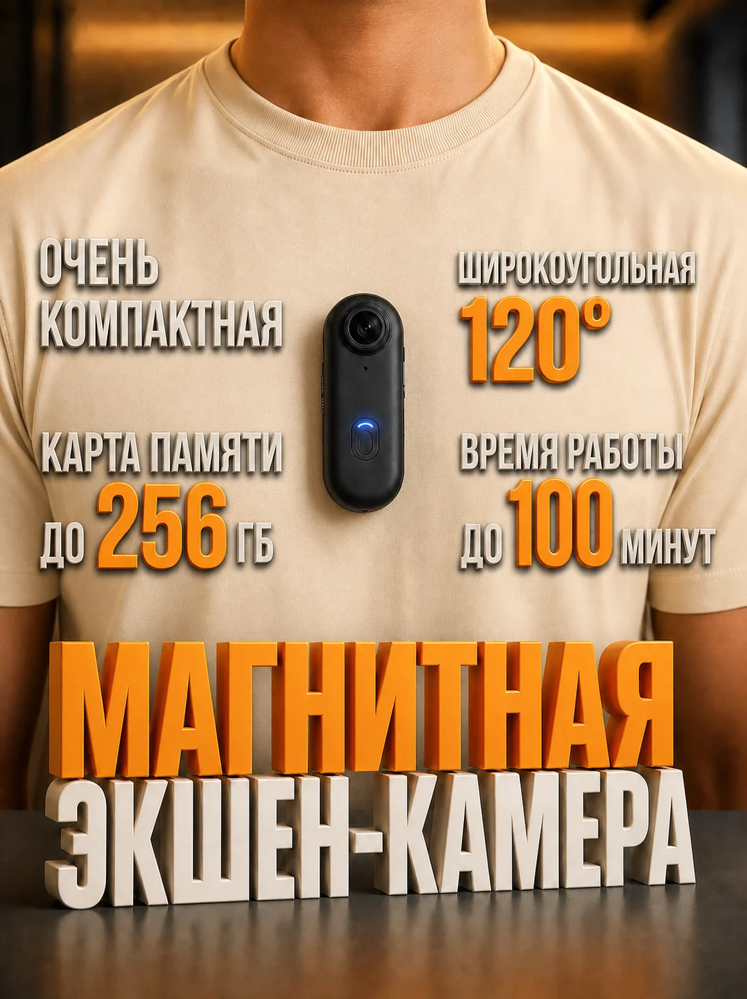 Основные характеристики магнитной экшн-камеры AllTech