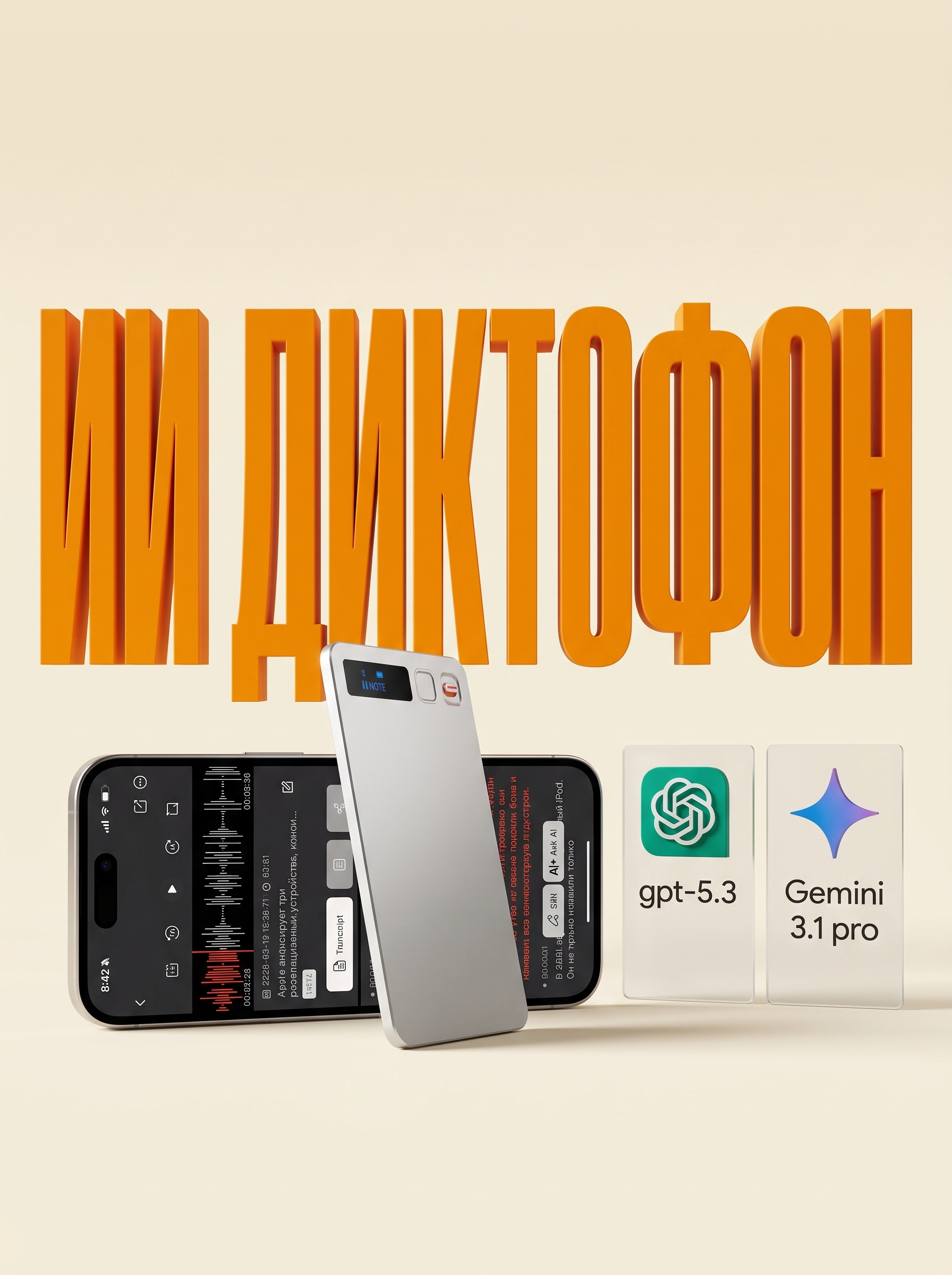 ИИ-диктофон GPT Recorder